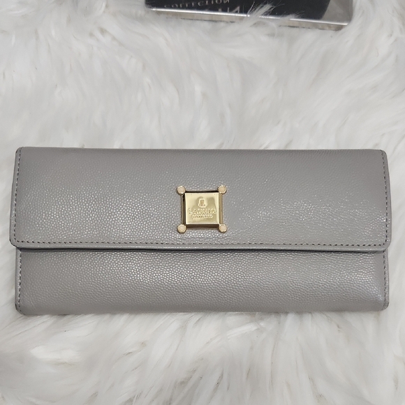 🔹️LANVIN🔹️Gray Women wallet With Box - Picture 2 of 15